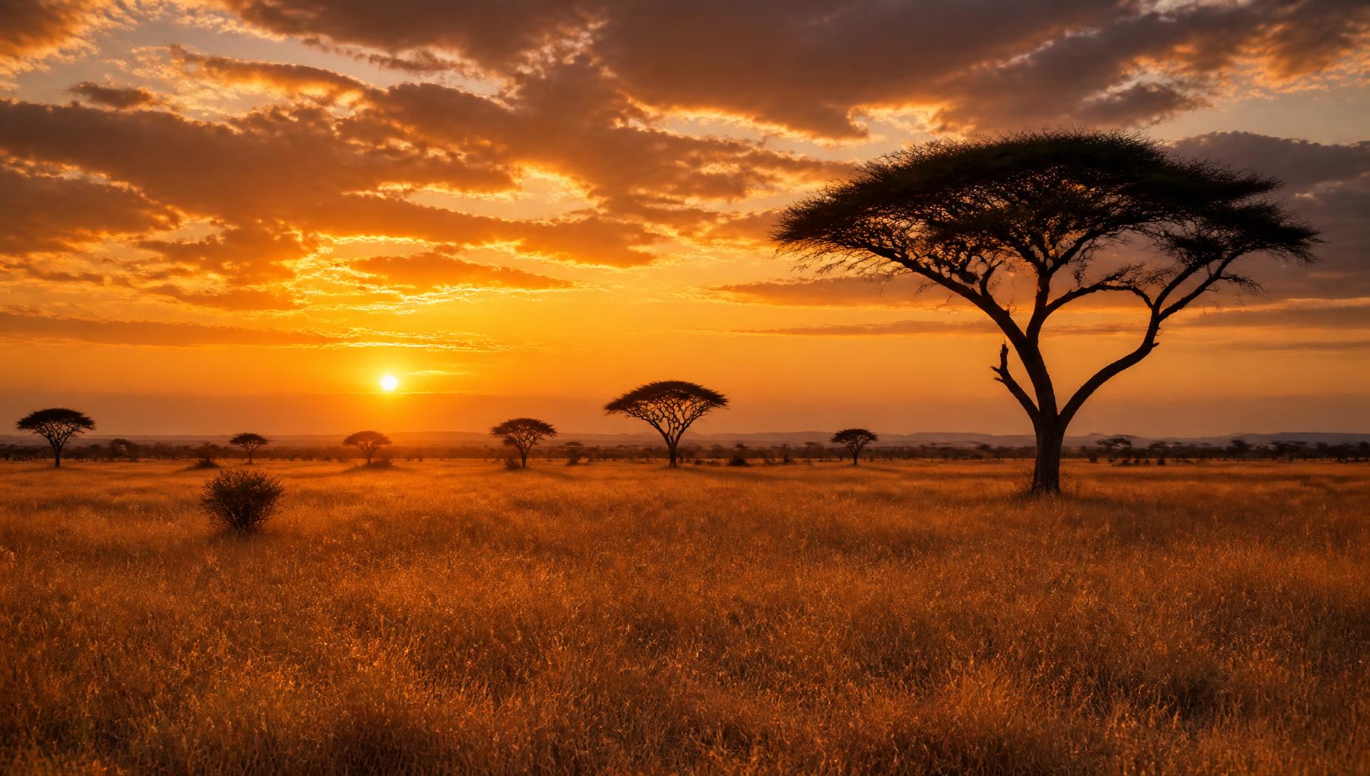 Open savanna under a wide sky